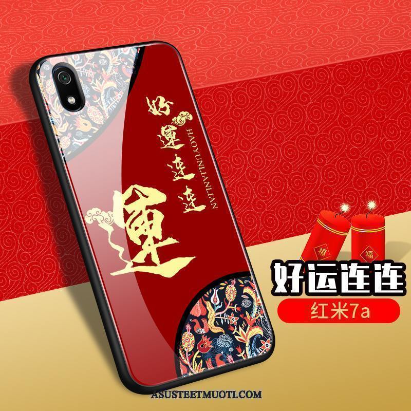 Xiaomi Redmi 7a Kuoret Suojaus Kuori Punainen Pieni Kotelo