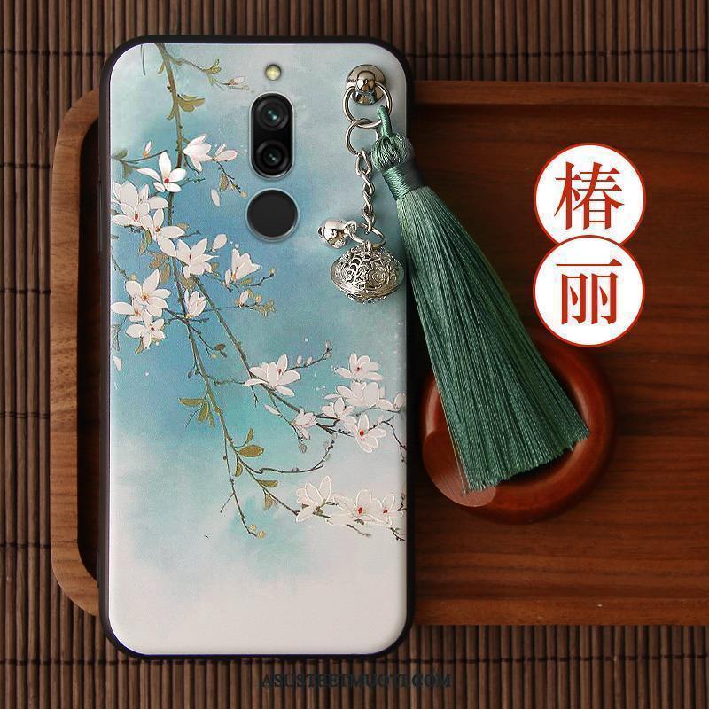 Xiaomi Redmi 8 Kuoret Puhelimen Punainen All Inclusive Pesty Suede Fringed