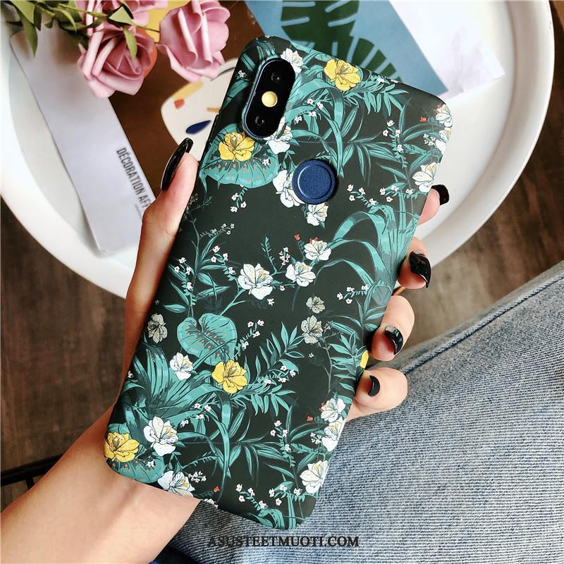 Xiaomi Redmi Note 5 Kuori Kuoret Kohokuviointi Vihreä Kustannukset Kukka-