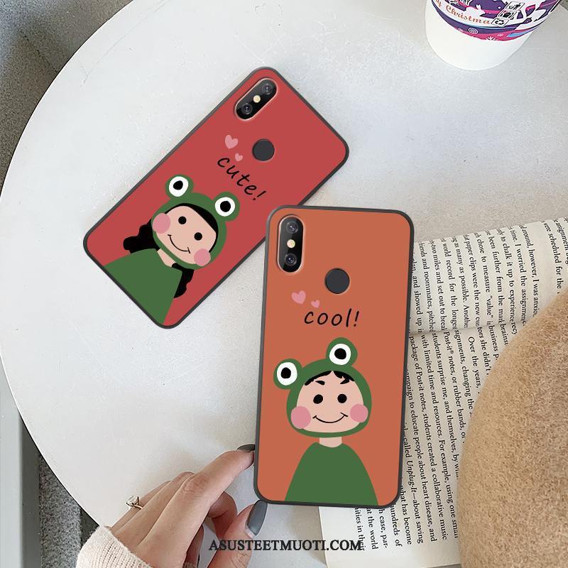 Xiaomi Redmi Note 6 Pro Kuori Kuoret Pehmeä Neste Luova Pesty Suede Murtumaton
