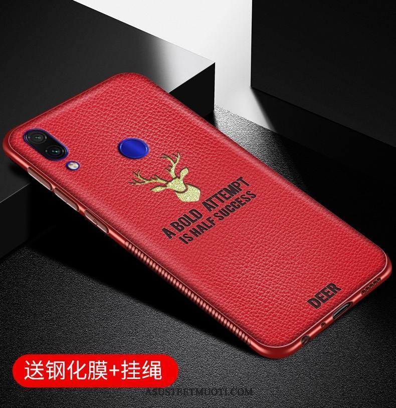 Xiaomi Redmi Note 7 Kuori Kuoret Suojaus Puhelimen Punainen Ohut