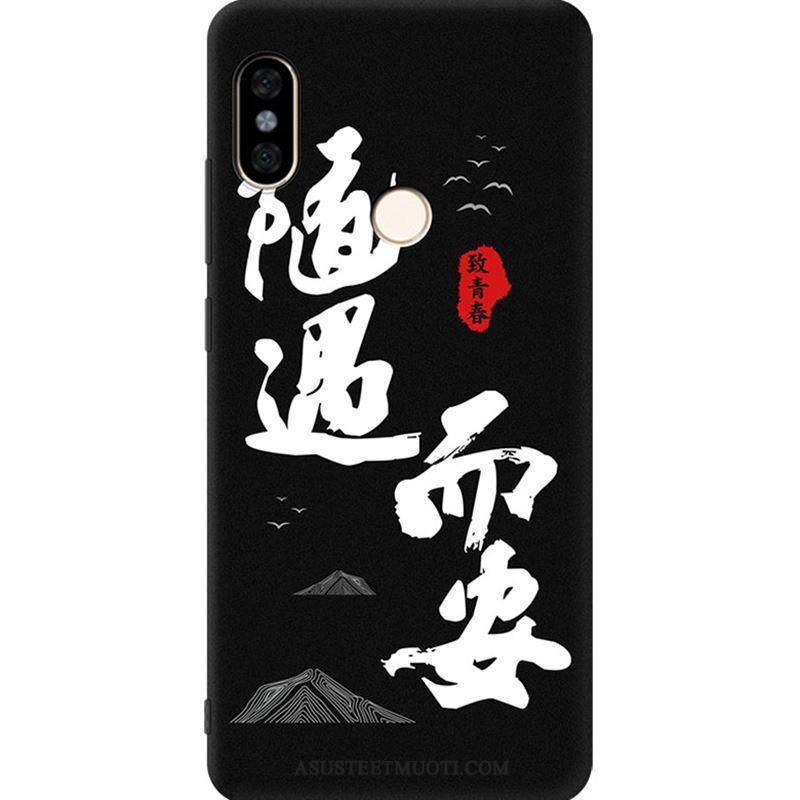 Xiaomi Redmi S2 Kuoret Musta Pieni Kotelo Trendi Murtumaton