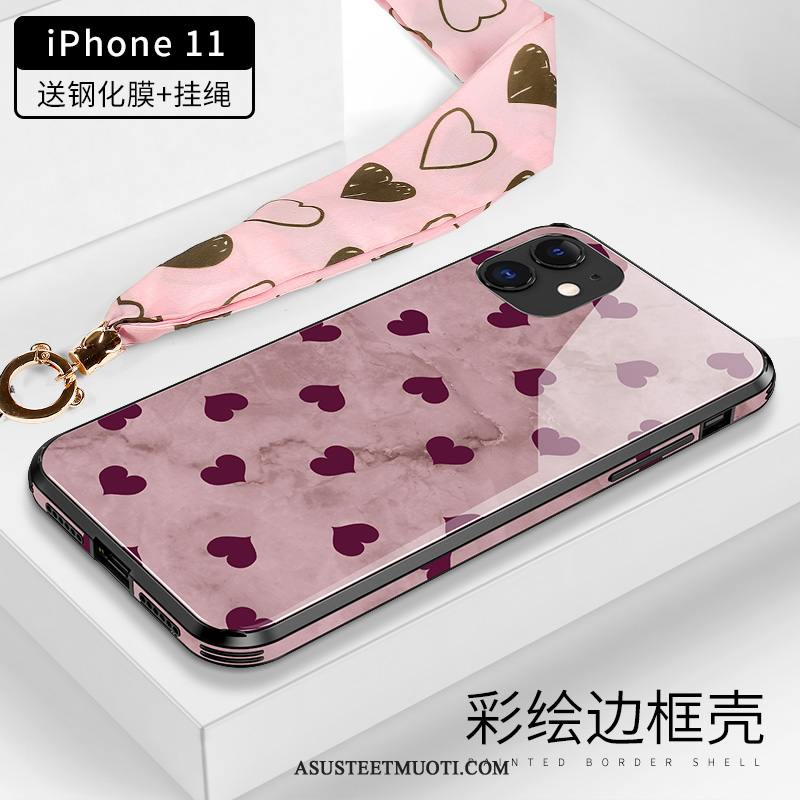 iPhone 11 Kuoret Ohut Violetti Lasi Murtumaton All Inclusive