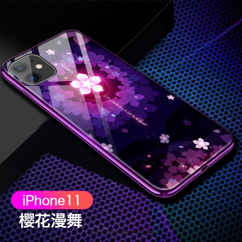 iPhone 11 Kuoret Uusi Läpinäkyvä Lasi Ohut Violetti