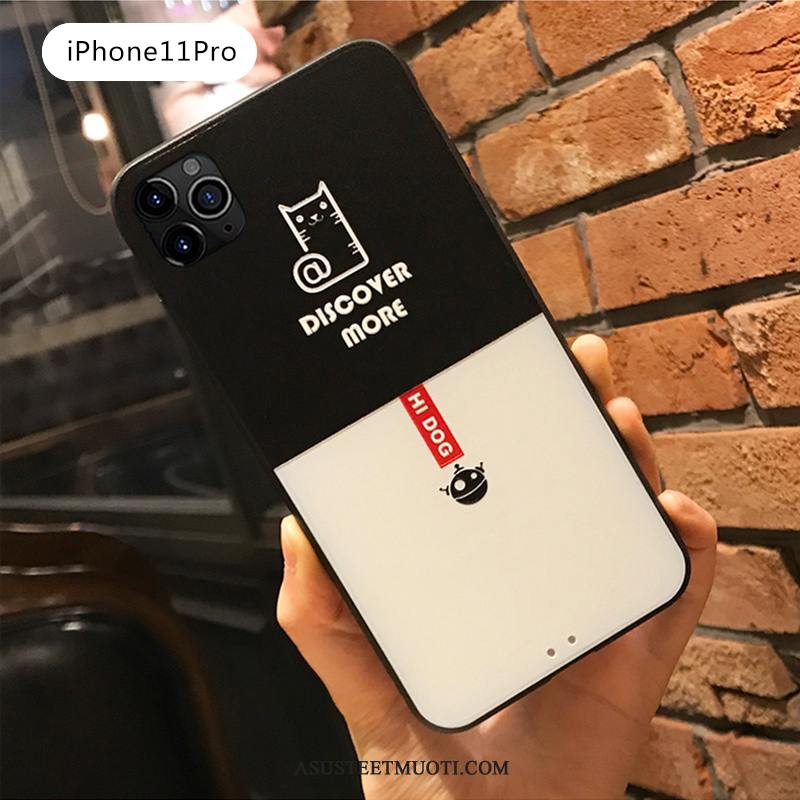 iPhone 11 Pro Kuoret Musta Kohokuviointi All Inclusive Luova Rakastunut