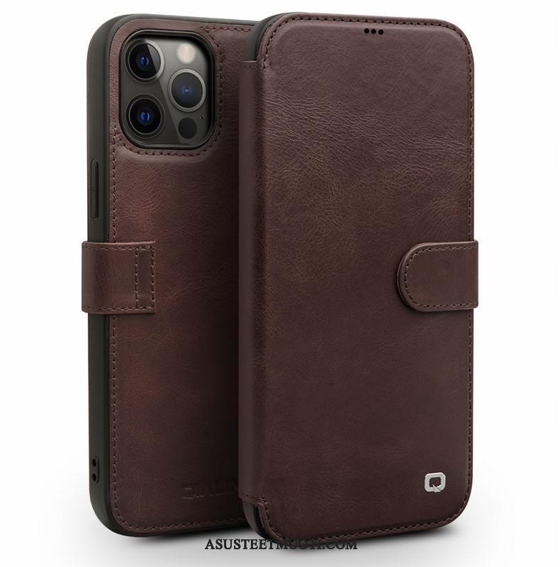 iPhone 12 Pro Kuori Kuoret Kotelo Nahkakotelo Liiketoiminta Suojaus Ylellisyys