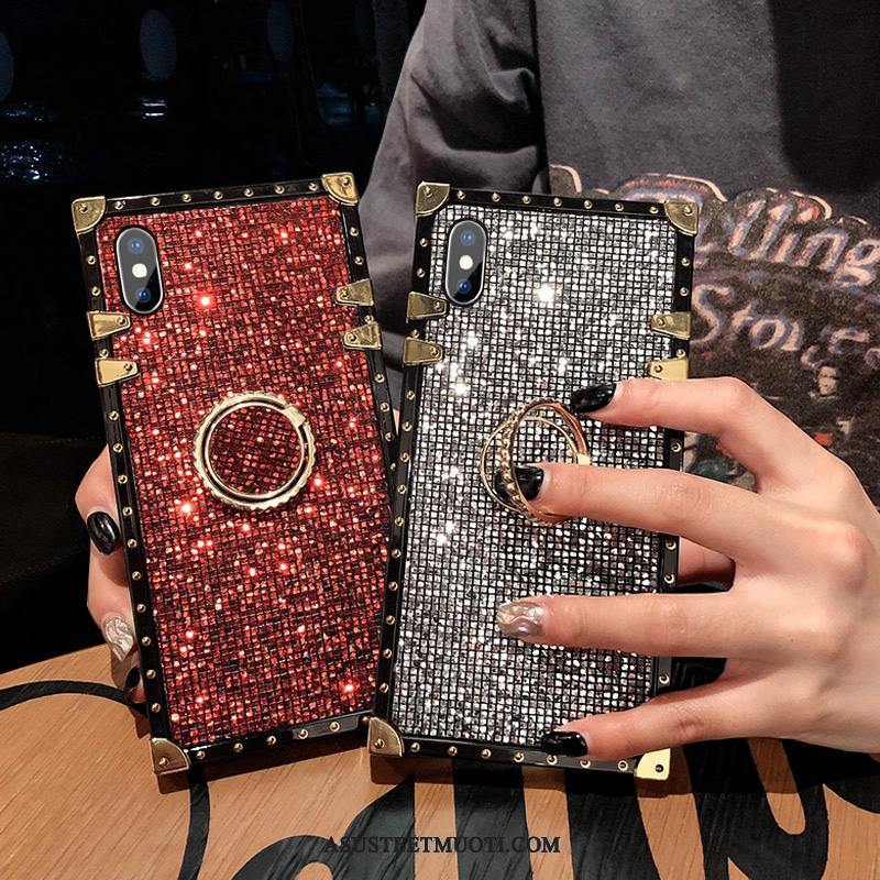 iPhone X Kuori Kuoret Silikoni Tide-brändi Rhinestone Inlay Persoonallisuus