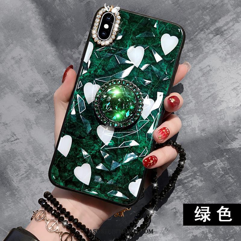 iPhone Xs Max Kuoret Ripustettavat Koristeet Kotelo Net Red Rhinestone Inlay Suojaus